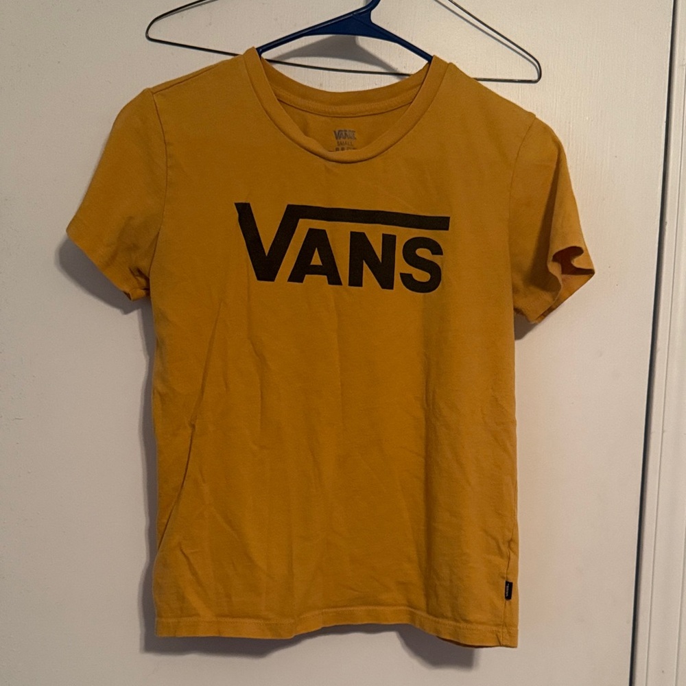 Vans Womens Yellow Short Sleeve Tee